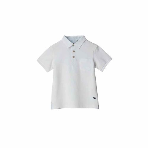 Playera tipo polo para niño Original Marines blanco ddp2075b