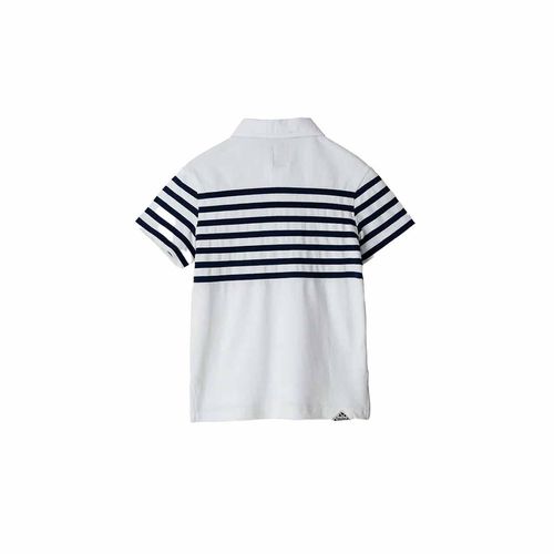 Playera tipo polo para niño Original Marines blanco ddp2089b