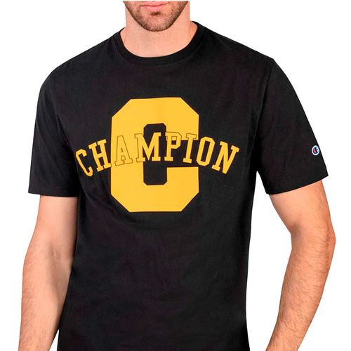 Playera deportiva para caballero Champion negro crfw24p13m44