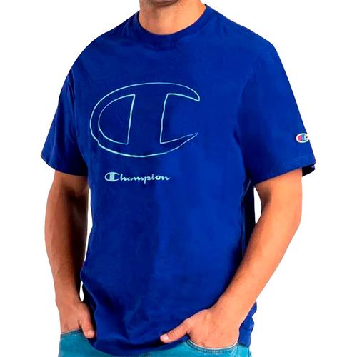 Playera deportiva para caballero Champion azul epnss24p22m62