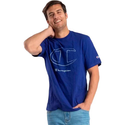 Playera deportiva para caballero Champion azul epnss24p22m62