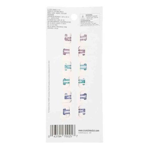 Pack de clips para cabello Scunci multicolor 70025SMX