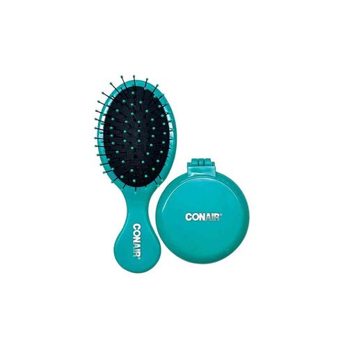 Set de cepillo y espejo  Conair verde 70040MX