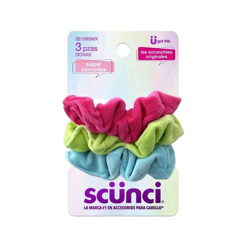 Scrunchies para cabello Scunci multicolor 35138SMX