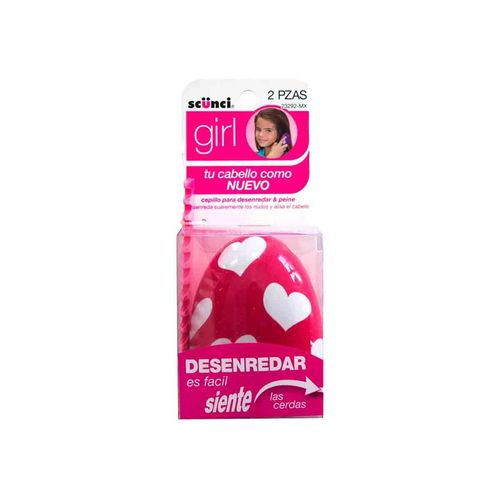 Cepillos para cabello Scunci rojo 23292SWMX