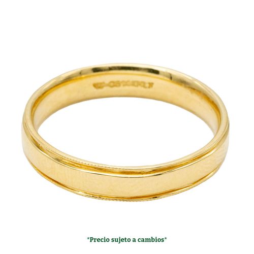 Argolla de matrimonio N°4.5 Valessa de 14K A00106-D4