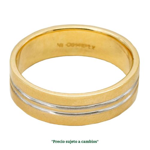 Argolla de matrimonio N°8 Valessa de 14K A00131-C6