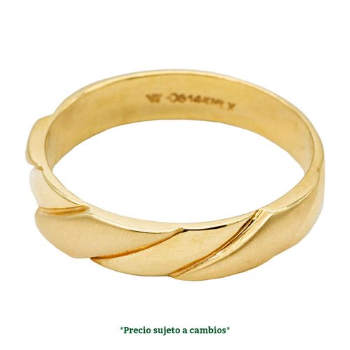 Argolla de matrimonio N°5.5 Valessa de 14K A00E043-D4