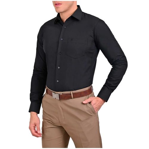 Camisa de vestir para caballero John Henry negro ev13c0141