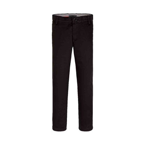 Pantalón casual para joven Tommy Hilfiger negro kb0kb09435-bds