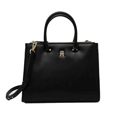 Bolso tote bag para dama Tommy Hilfiger negro AW0AW16887-BDS