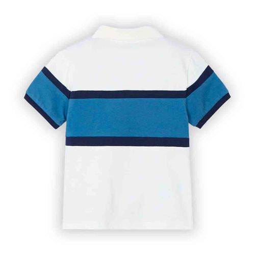 Playera tipo polo para niño Mayoral blanco 3103