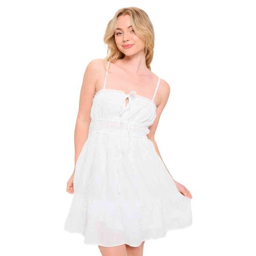 Vestido casual para jovencita Blush and Day blanco d5204