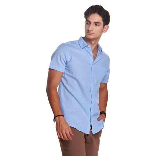 Camisa casual para joven Authentic Lyon azul 211006-801
