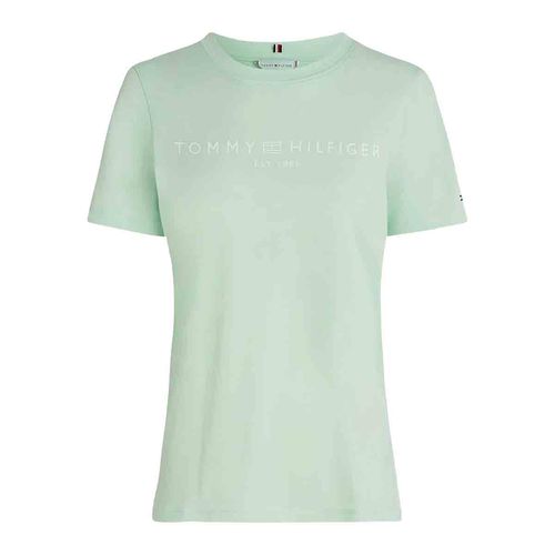 Playera casual para dama Tommy Hilfiger verde ww0ww40276