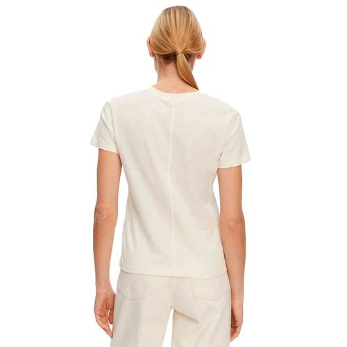 Playera casual para dama Tommy Hilfiger beige ww0ww44433
