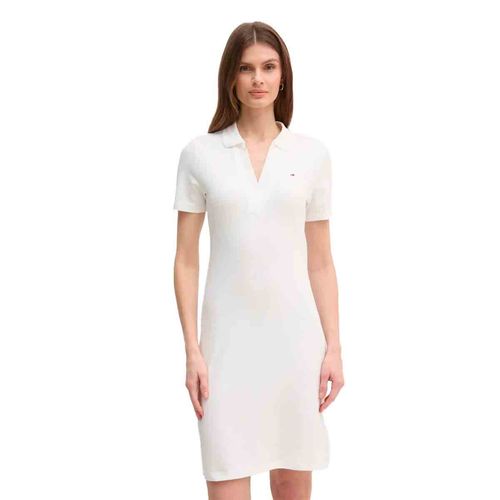 Vestido casual para dama Tommy Hilfiger blanco ww0ww42567