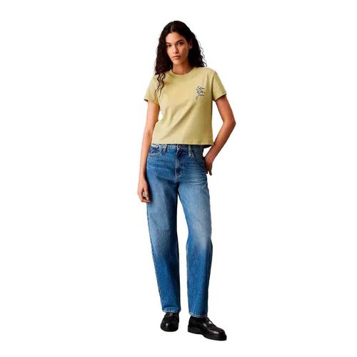 Playera casual para dama Calvin Klein verde j20j224984