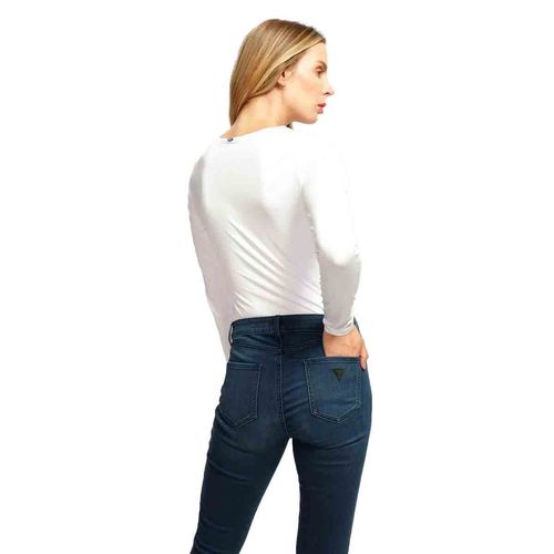 Playera casual para dama Guess blanco w5rp32kcmi2