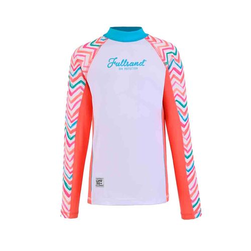 Playera para niña Fullsand blanco nawtg23