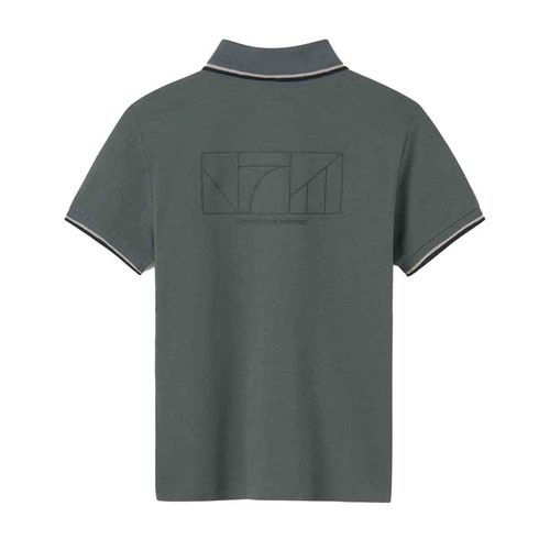 Playera tipo polo para joven Nuku Tavake verde 6129