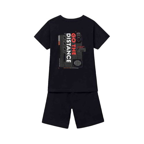 Conjunto casual para joven Nuku Tavake negro 6681