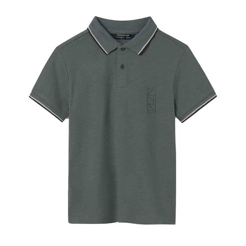 Playera tipo polo para joven Nuku Tavake verde 6129