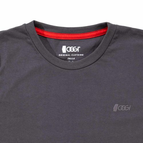 Playera Oggi Jeans gris para joven xplbasicacr