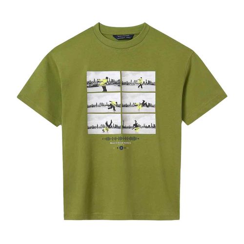 Playera casual para joven Nuku Tavake verde 6017