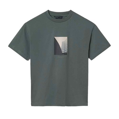 Playera casual para joven Nuku Tavake gris 6001