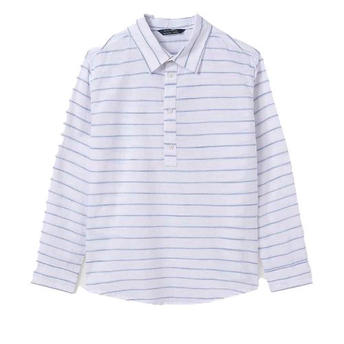 Camisa casual para joven Nuku Tavake blanco 6143