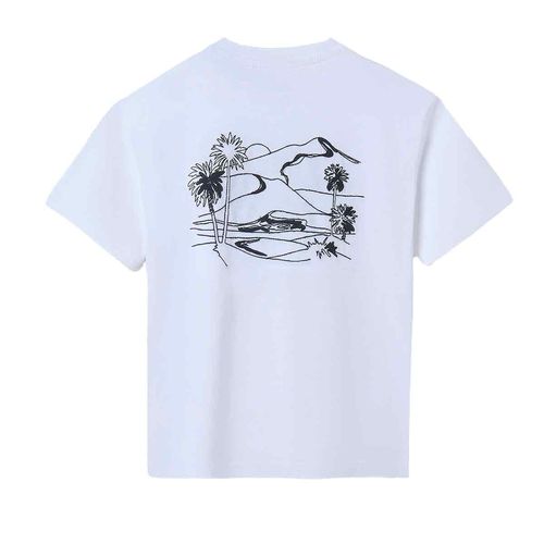 Playera casual para joven Nuku Tavake blanco 6010