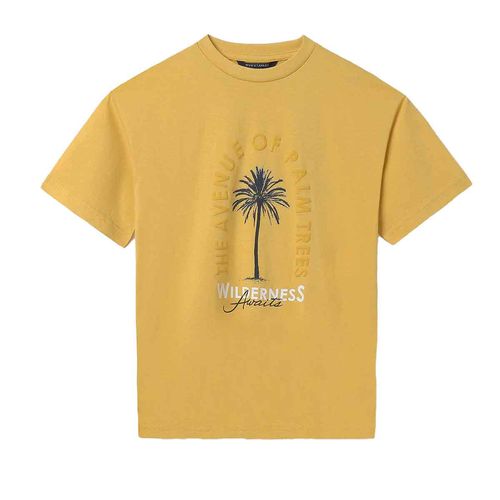 Playera casual para joven Nuku Tavake amarillo 6009