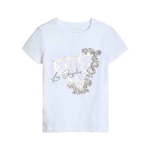 Playera casual para jovencita Guess blanco j5ri35k6yw4-g01
