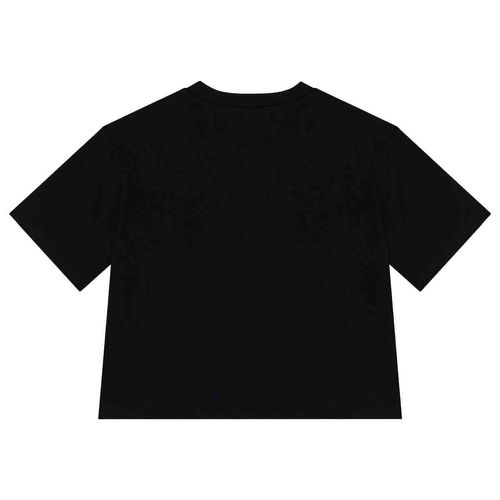 Playera casual para jovencita Guess negro j5ri13k6yw4-jbl