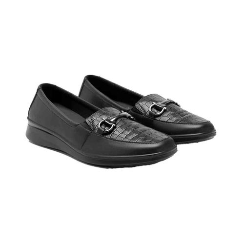 Mocasín confort para dama Flexi negro 124502
