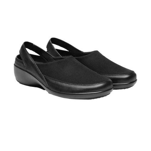 Sandalia casual para dama Flexi negro 51727