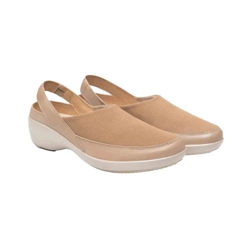 Sandalia casual para dama Flexi taupe 51727