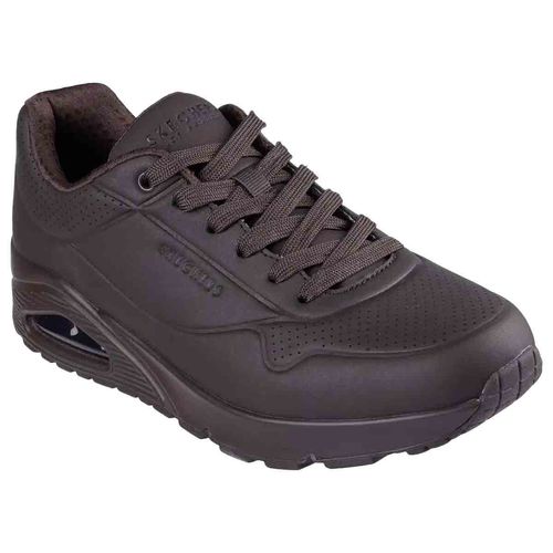 Tenis urbano para caballero Skechers café 52458CHOC