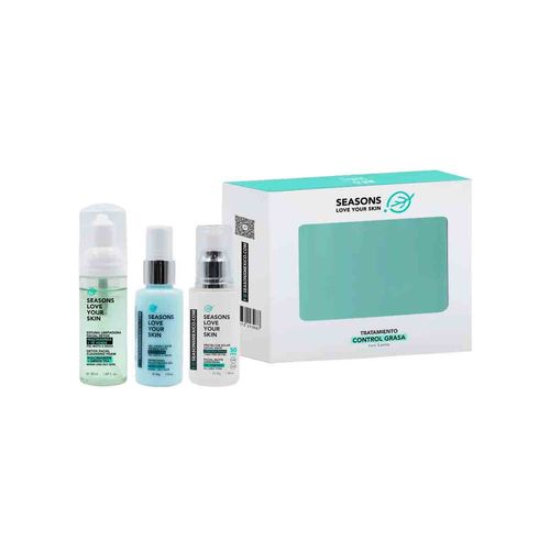 Kit tratamiento control grasa Seasons love your skin KIT3987