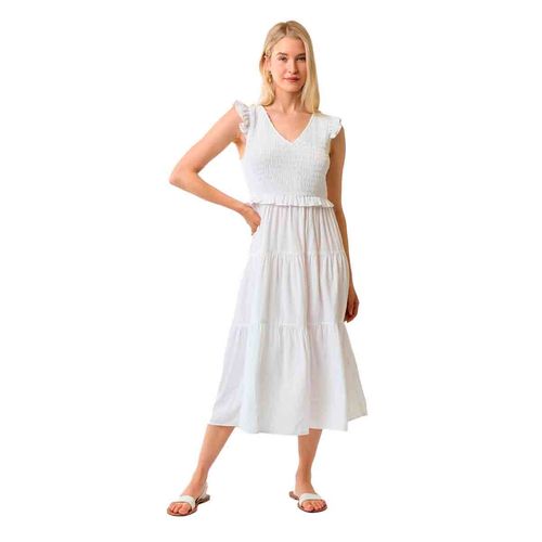 Vestido casual para dama Doe & Rae blanco 27447d