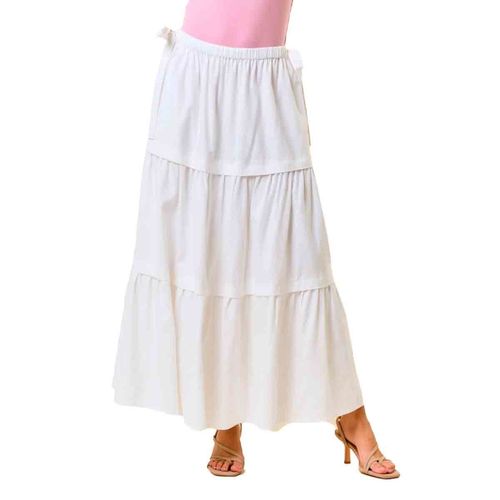 Falda casual para dama Doe & Rae blanco 6546s