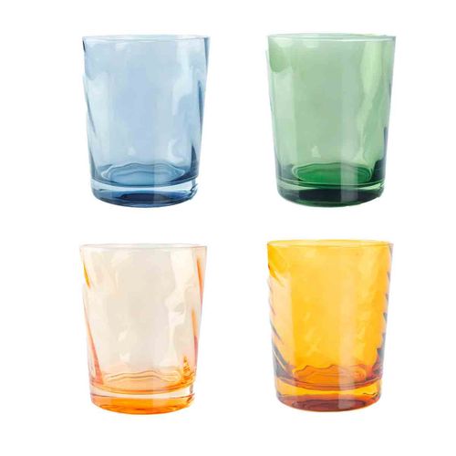 Juego de vasos Crown Baccara transparente multicolor caribegr