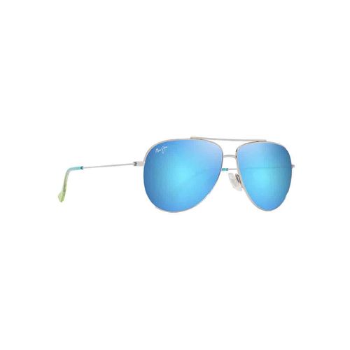 Lentes solares para caballero Maui Jim Hau'oli plateado B665-17B
