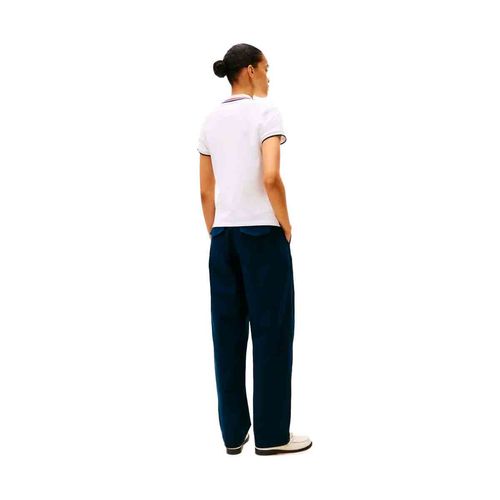 Playera polo para dama Tommy Hilfiger blanco ww0ww44517