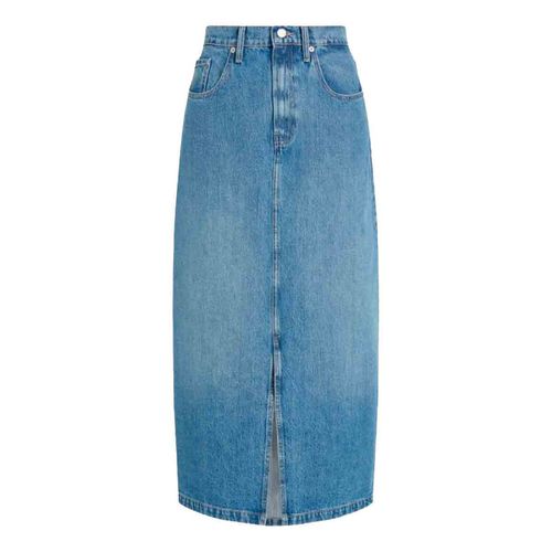 Falda de mezclilla Tommy Hilfiger azul para dama ww0ww45501