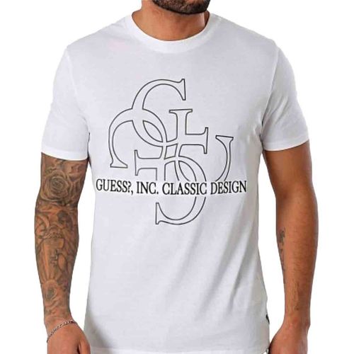 Playera Guess blanco para caballero m5ri59k9rm1