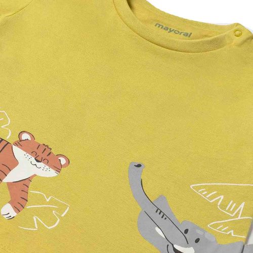 Playera casual para bebé Mayoral amarillo 1061