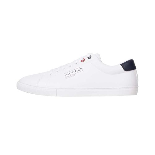 Tenis choclo para caballero Tommy Hilfiger blanco FM0FM04569-YBS