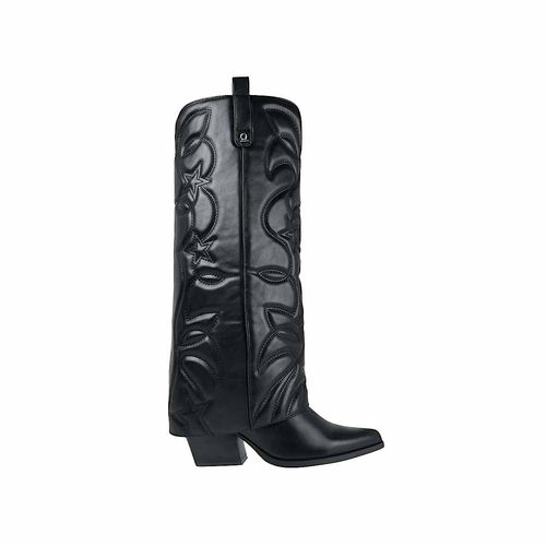 Bota vaquera para dama Capa De Ozono negro 619601